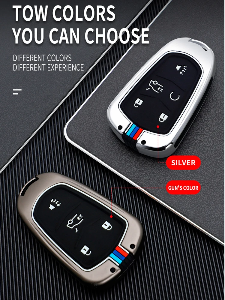 

Чехол для автомобильного ключа из цинкового сплава, чехол для Cadillac Escalade ESV XTS ATS CTS SRX CT6 ATS-L XT5 DTS STS ELR CT5 XT6, аксессуары