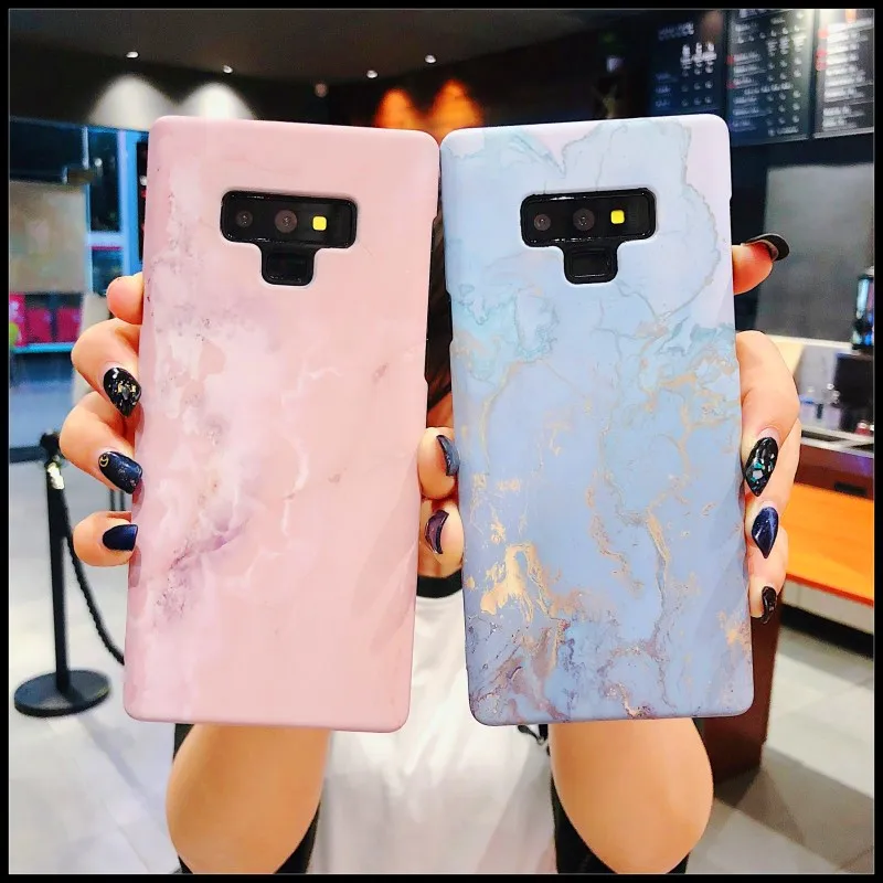 Чехол для iPhone 6 7 Plus XR XS MAX 8 Жесткий из поликарбоната с мраморным рисунком 6S X