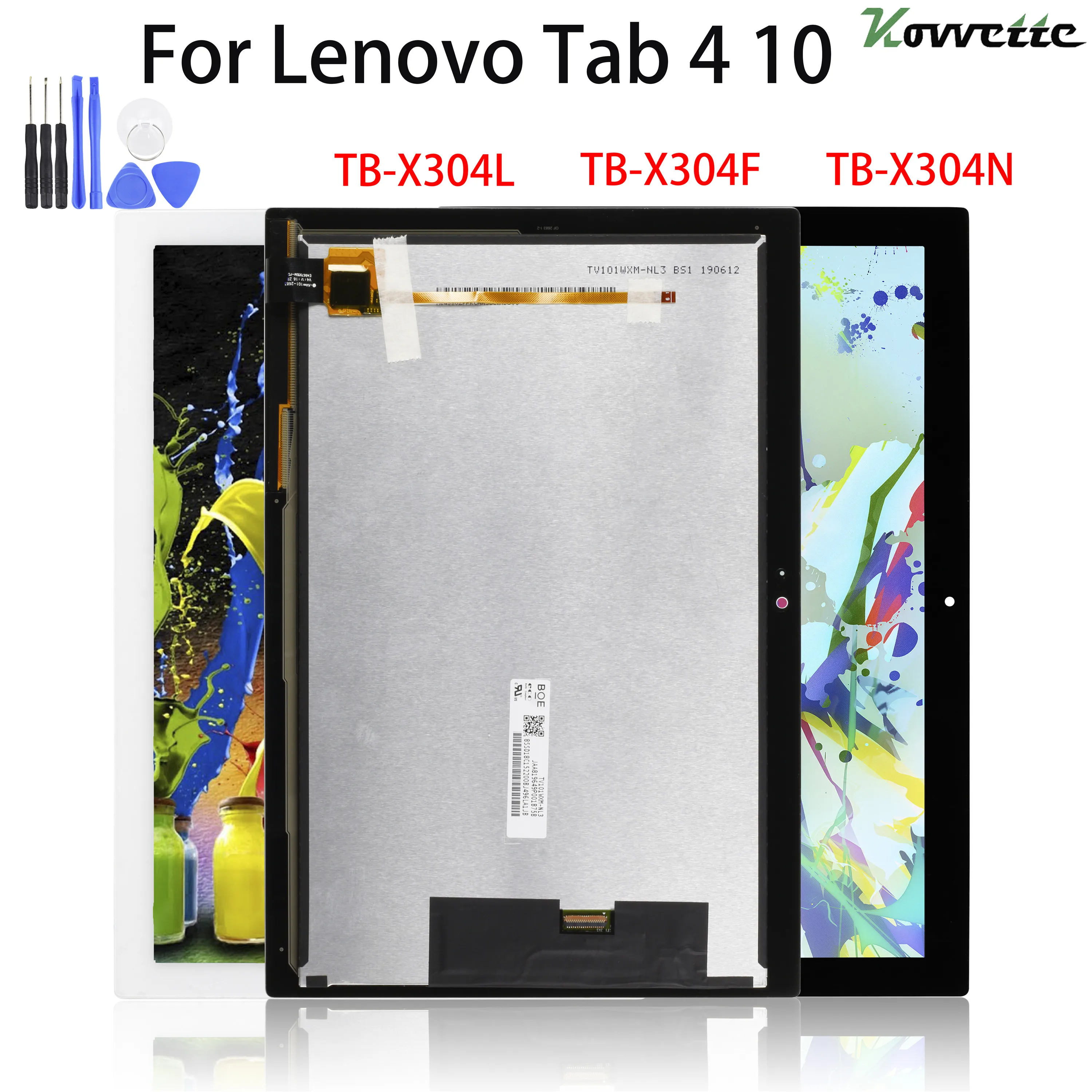 10 1 ''для Lenovo tab 4 ТБ X304L TB X304F X304N X304 запасные части узла ЖК дисплея и сенсорного