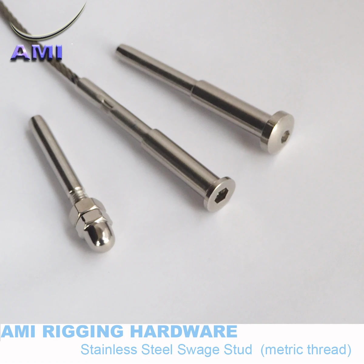 M6 плоский головной терминал внутренняя резьба натяжитель Нержавеющая сталь 316