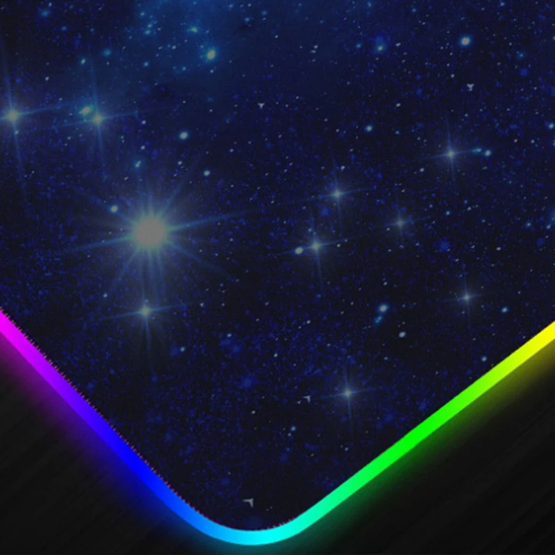 

RGB Luminous Mouse Pad 800X300X4MM Keyboard Pad Symphony Gloss 7 LED Mode Adjustable Mouse Pad