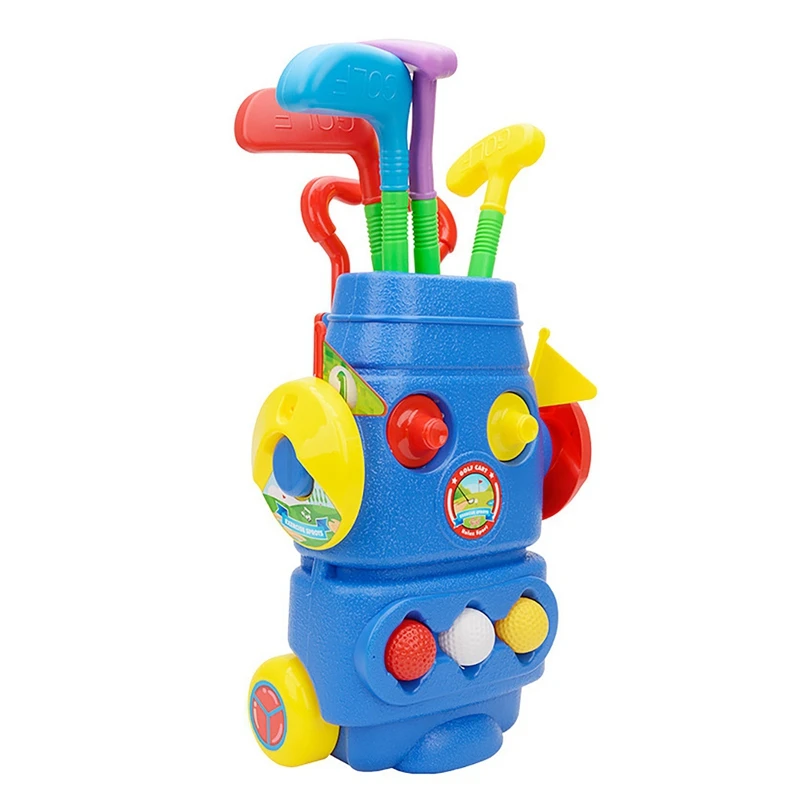 

Toddler Golf Club Set Golf Cart with Wheels Kids Golf Set Toddles Golf Games Toy Early Education an Sport Toy Gifts