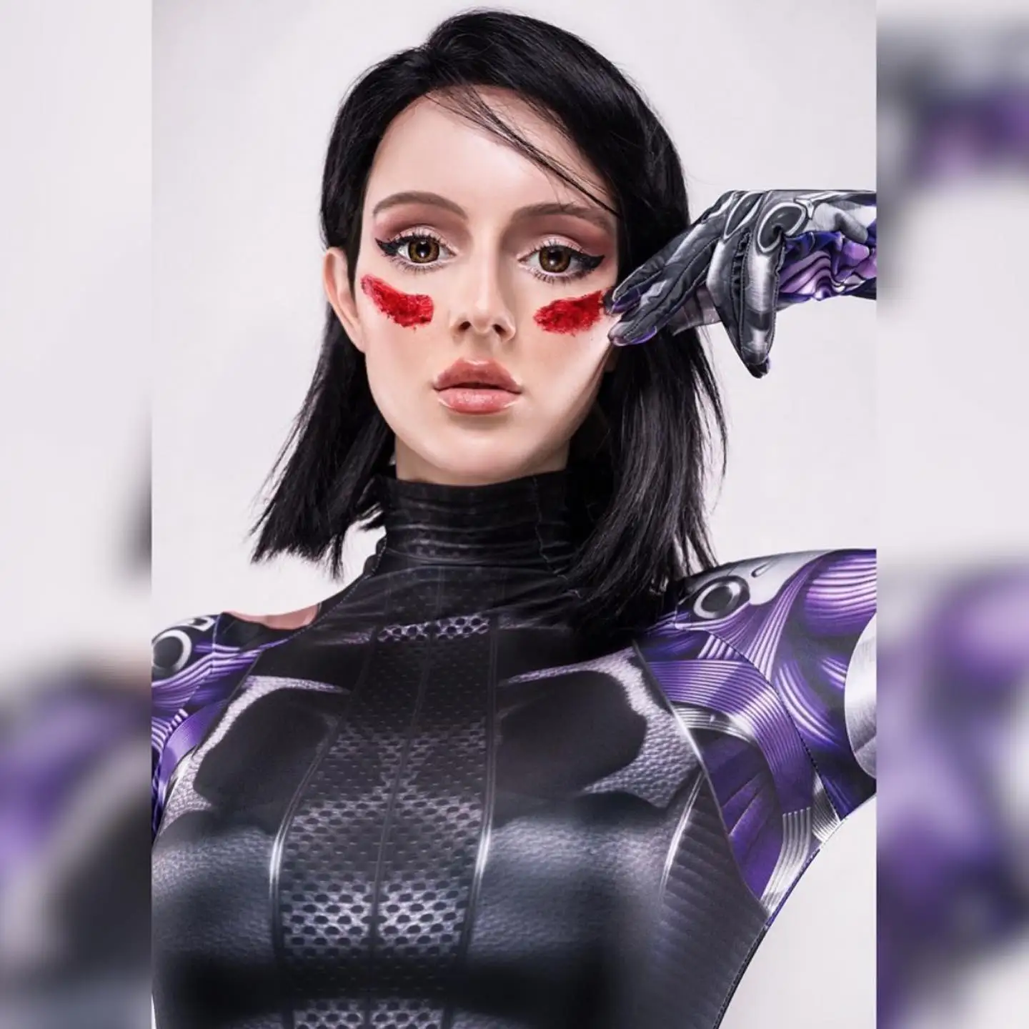 Костюм для девочек Alita костюм 3D принт Косплэй спандекс Женское боди Хэллоуина