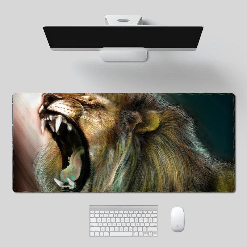 Коврик для мыши и клавиатуры с животными львом | Компьютеры офис