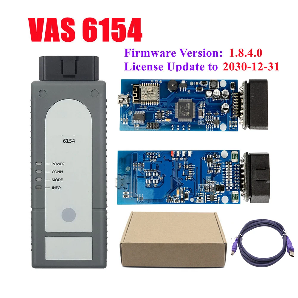 

Высококачественный диагностический сканер VAS6154 V5.26 V6.10 V7.11 WiFi VAS 6154 с полным чипом VAG на нескольких языках