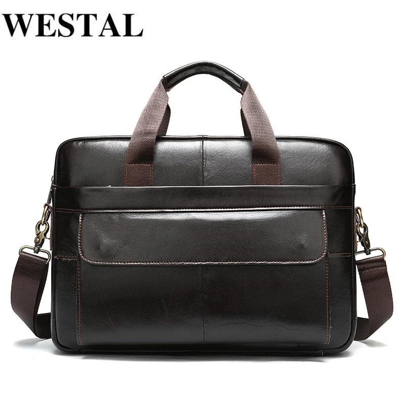 

Сумка-мессенджер из натуральной кожи, для ноутбука 14 дюймов