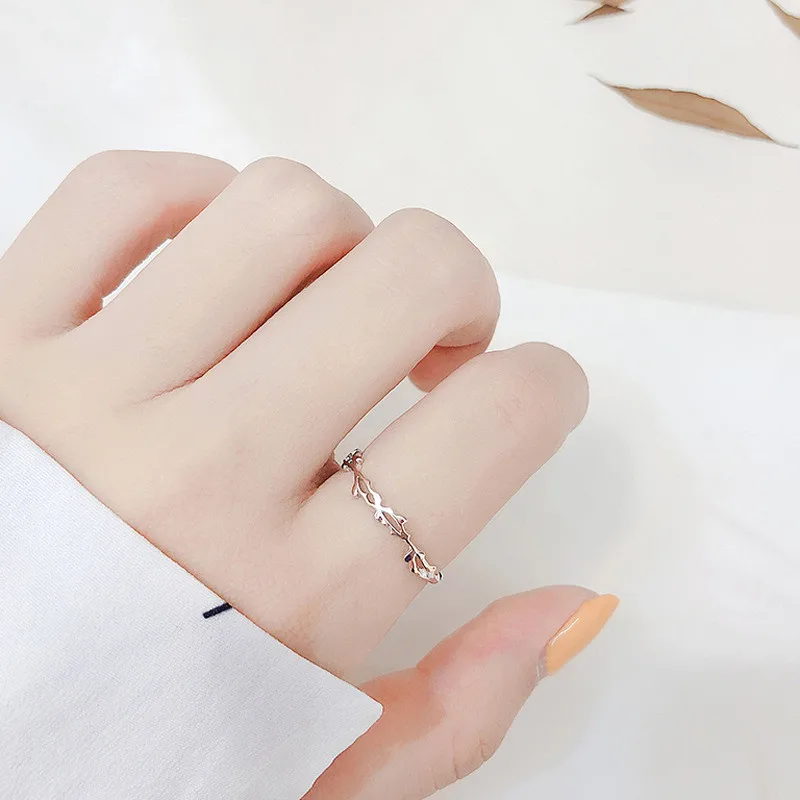 BOHO Leaf Open Finger Rings For Women Girls Fashion Jewelry Korean Mininmalist Adjustable Bijoux Wholesale | Украшения и