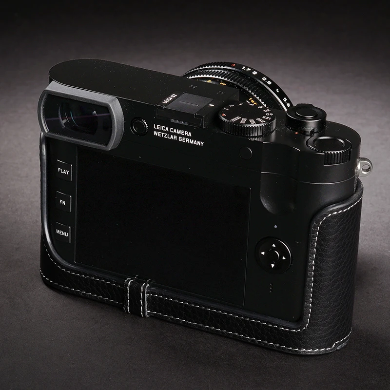 

TP Original leather leica q2 camera pack leica q2 leather case q2 half protective case handle Handmade leather