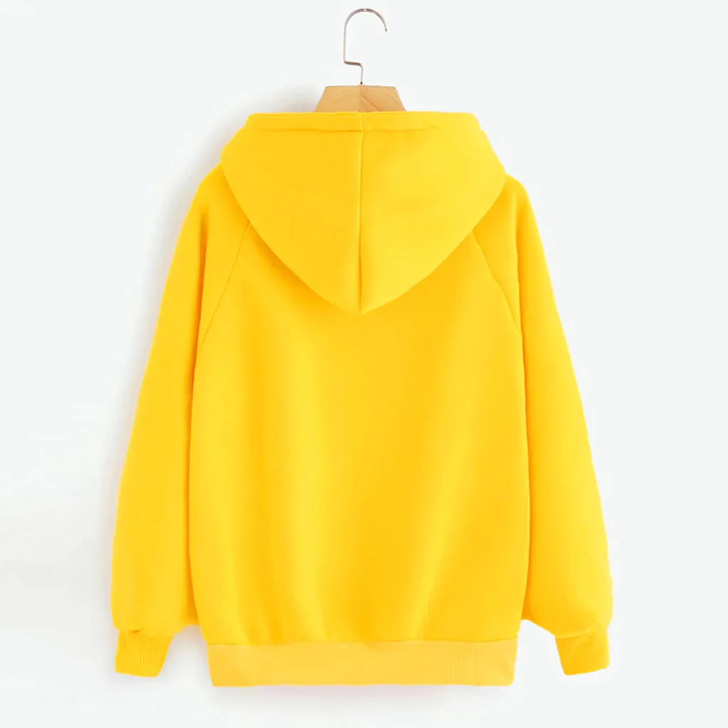 Женские свитшоты 2019 повседневные блузки с длинным рукавом топ капюшоном и