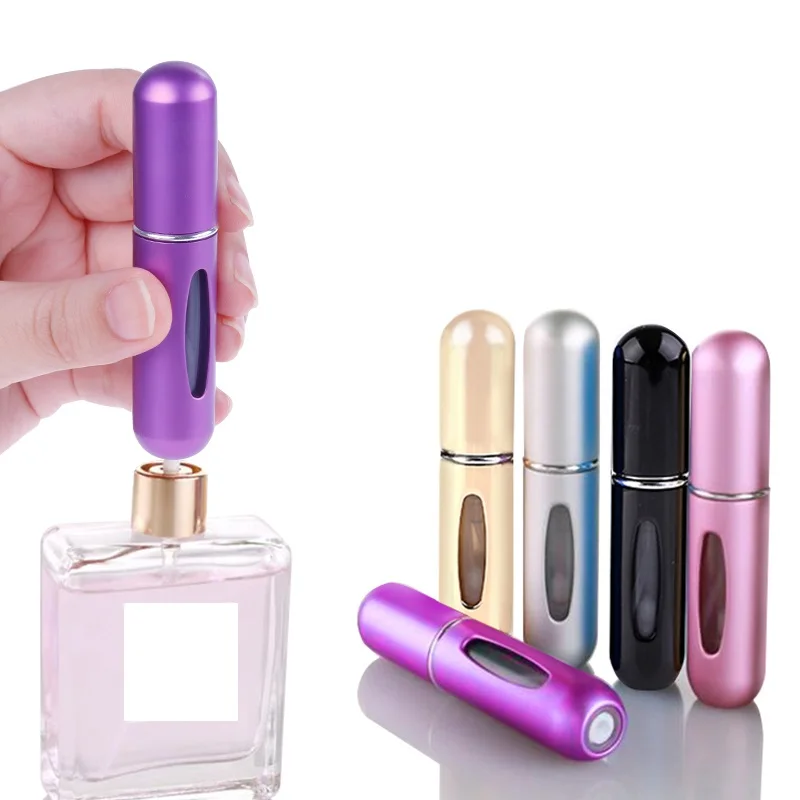 

K-STAR Spray Bottle Aluminum Spray Atomizer Portable Travel Cosmetic Container Perfume Bottle Gift Refillable Mini Perfume
