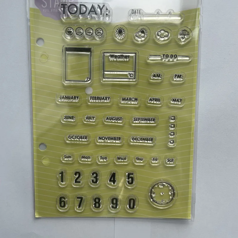 

Планировщик прозрачных штампов для DIY скрапбукинга/изготовления карт/Детские Рождественские забавные украшения