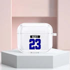 Чехол из Джерси Нейтан Скотт 23 для Apple Airpods 3, мягкий чехол для Airpods Pro Airpods 2, чехол для беспроводных наушников
