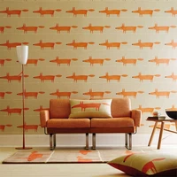 scandinavian mr fox wallpaper for kids playroom living room wall paper sc110847