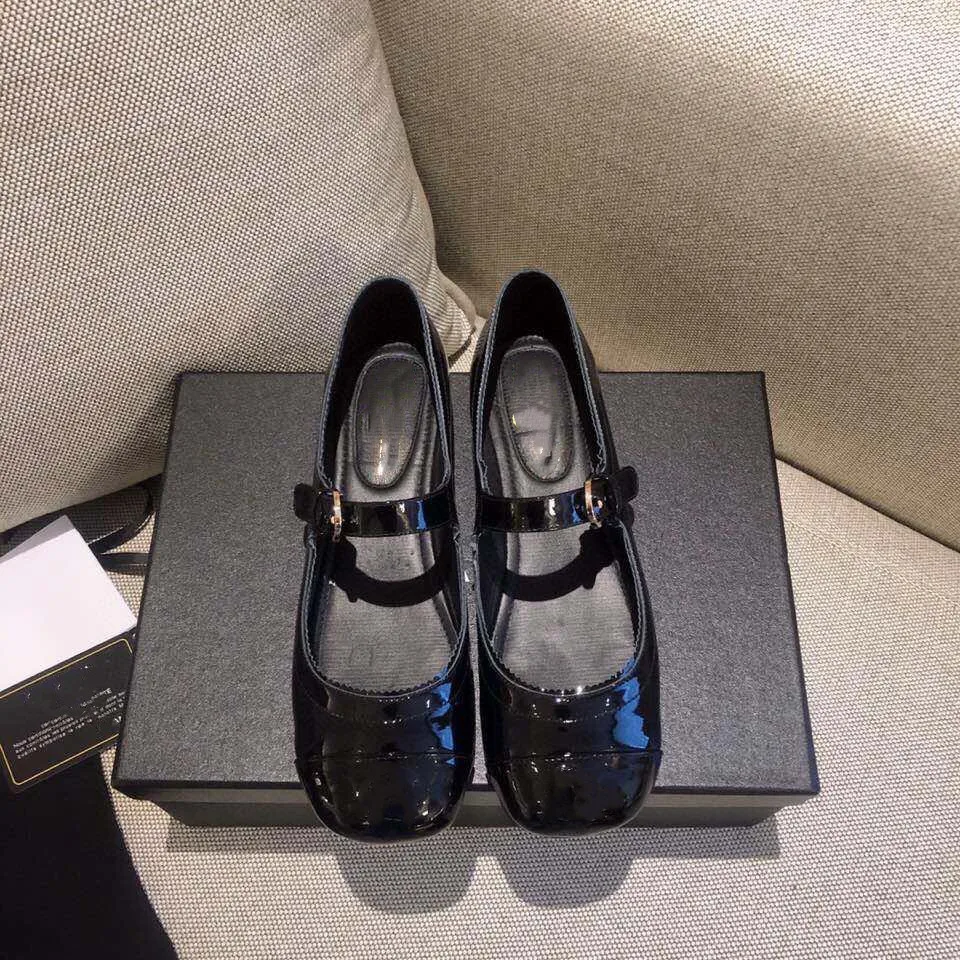

Mary Janes Women Ballet Flats Buckle Strap Mixed Colors Ladies Casual Shoes Real Leather Flats Luxury Designer Brand Woman Shoe