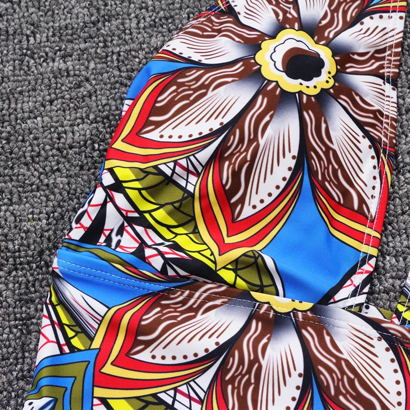 

Print Bikini Women 2021 Sexy V-Neck one piece Swimwear Push Up Swimsuit Tummy Control Monokini Bathing Suit