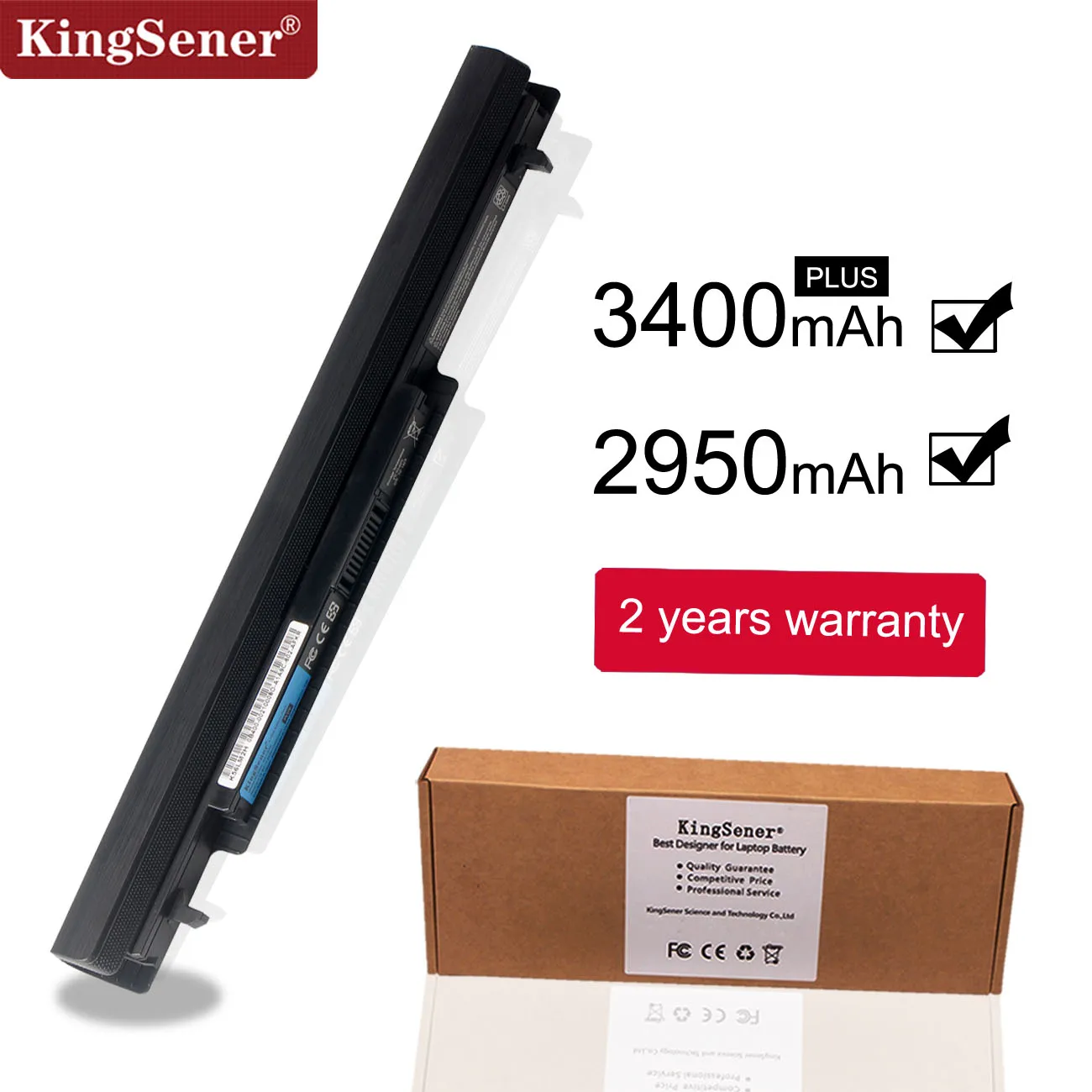 KingSener A41-K56 Аккумулятор для ноутбука ASUS K46 K46C K46CA K46CM K56 K56CA K56CM S46C S56C R505CA A32-K56 A42-K56 15V 2950 мА-ч