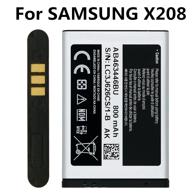 800 мА/ч Батарея AB043446BE AB463446BU AB553446BU для samsung C3300K X208 X160 B309 GT C3520 E1228 E2530 E339 E2330