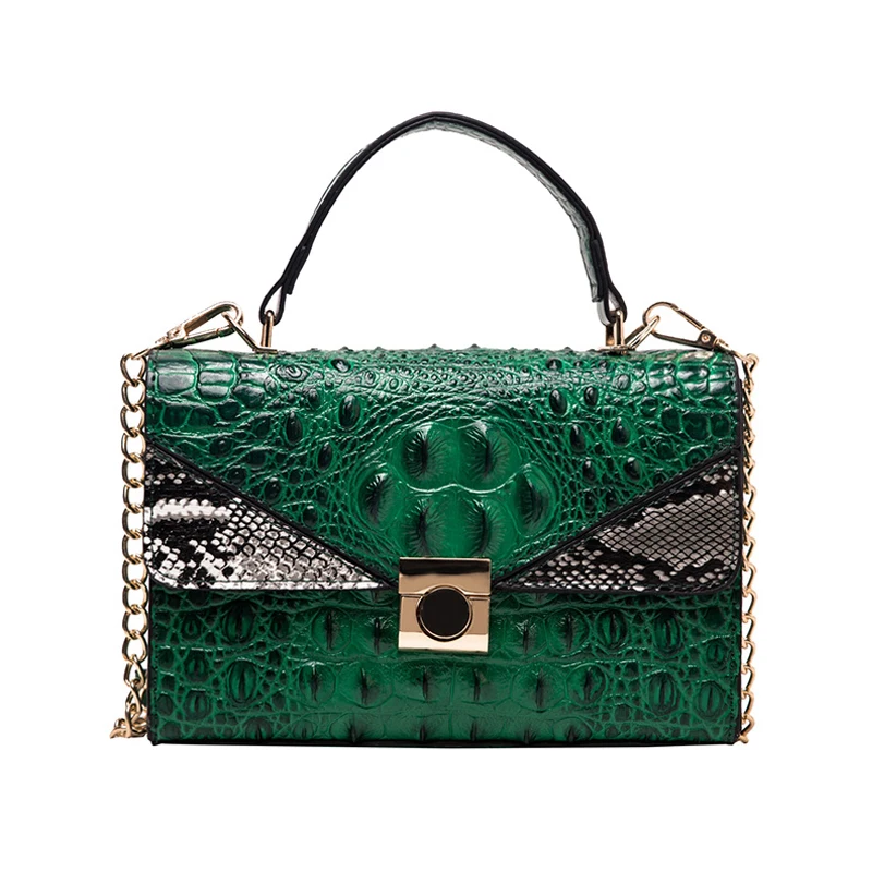 Сумка мессенджер из искусственной кожи под змеиную кожу для женщин 2020 новая