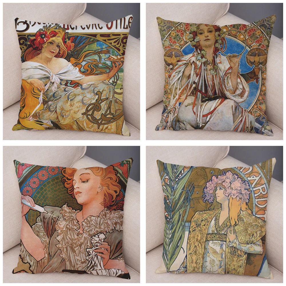 Наволочка для подушки в европейском стиле с принтом красивой девушки | Дом и сад