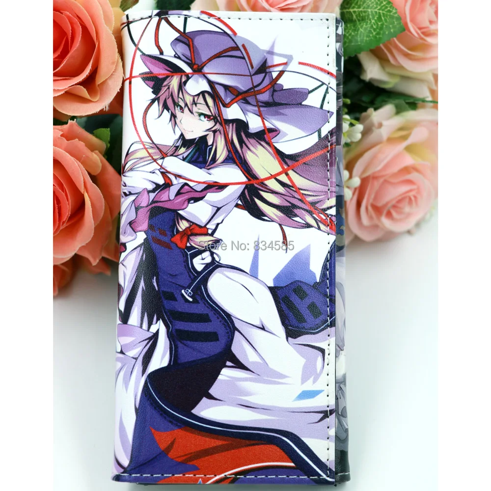 Аниме TouHou проект Юкари Якумо длинный синтетический кожаный модный кошелек клатч кошелек