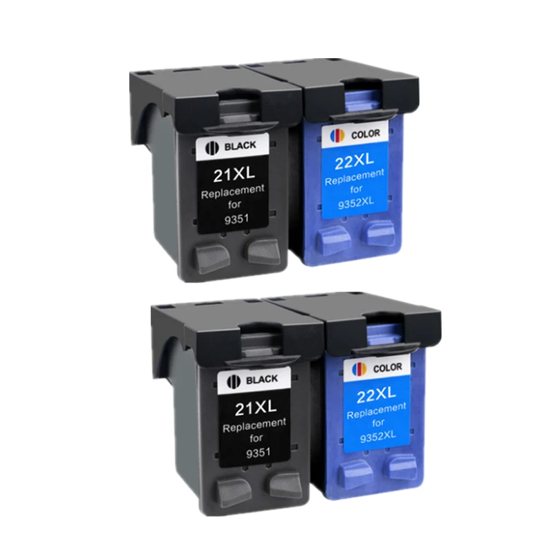 4 шт. картриджи для принтера hp 21 HP21 HP 21xl Deskjet F380 F2180 F2280 F4180 F4100 F2100 F2200 F300 | Компьютеры и