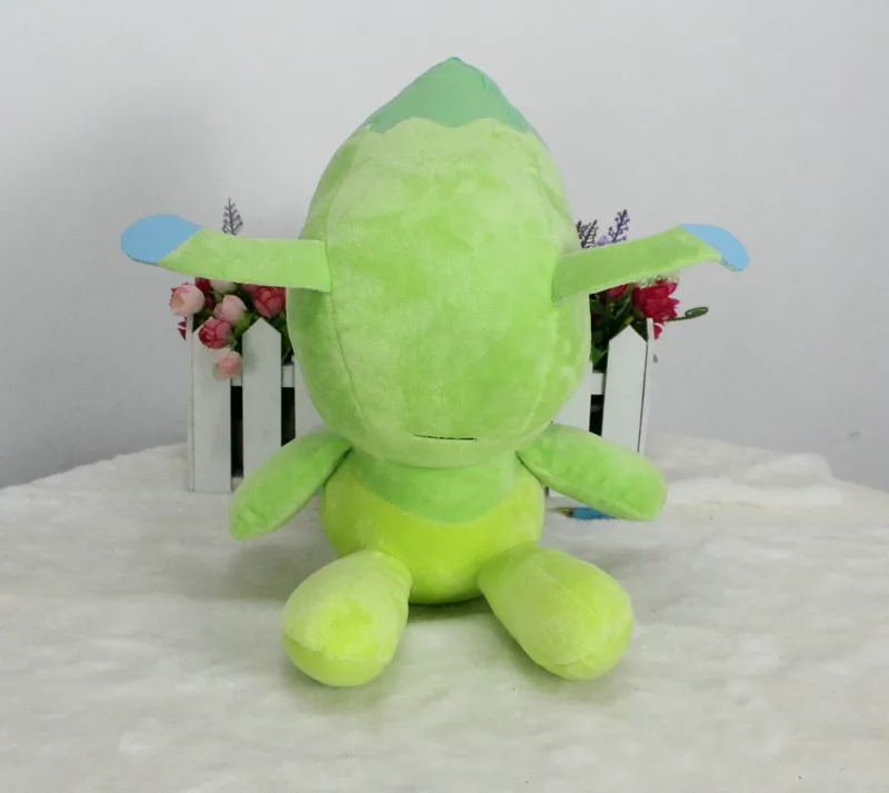 

30cm cool lifelike cute hot new Celebi plush stuffed soft Pillow good quality popular green doll Christmas gift for kid