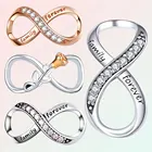 Шарм из серебра 925 пробы, оригинальный неограниченный, вечная любовь, оригинальный браслет, признание, подарок