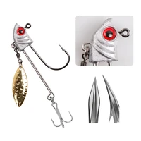 as 2 set soft worm jig head hooks 7g10g15g unmounted exposed bass trout hook baits fishing jigging accessories