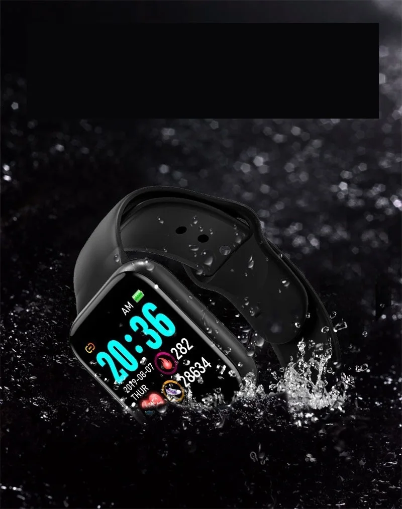 

Умный Браслет D20, пульсометр, артериальное давление, новый дизайн, подарок Y68, умные браслеты