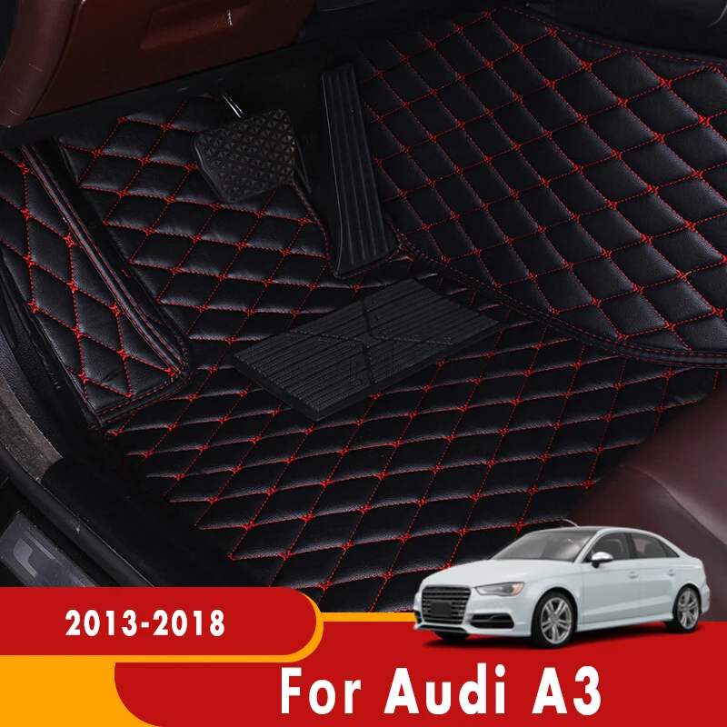 

Для Audi A3 2018 2017 2016 2015 2014 2013 Автомобильные Коврики Стайлинг пользовательские аксессуары Запчасти защита от грязи водонепроницаемый