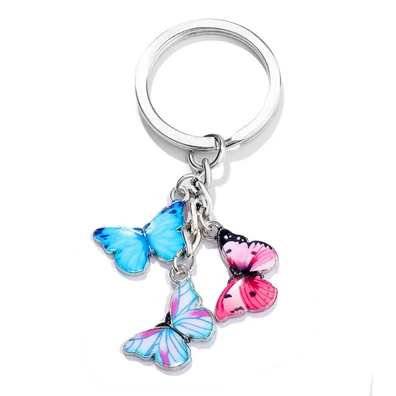 

Trendy Butterfly Key Chains For Women Girls Elegant Colorful Ins Hot Butterfly Keychain Charms Key Chain Fashion Jewelry Gifts