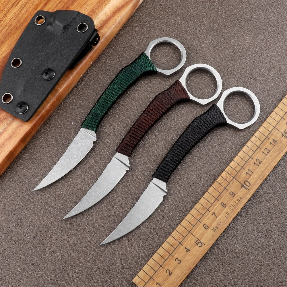 Портативный керамбит с фиксированным лезвием D2 Карманный cs go открытый острый