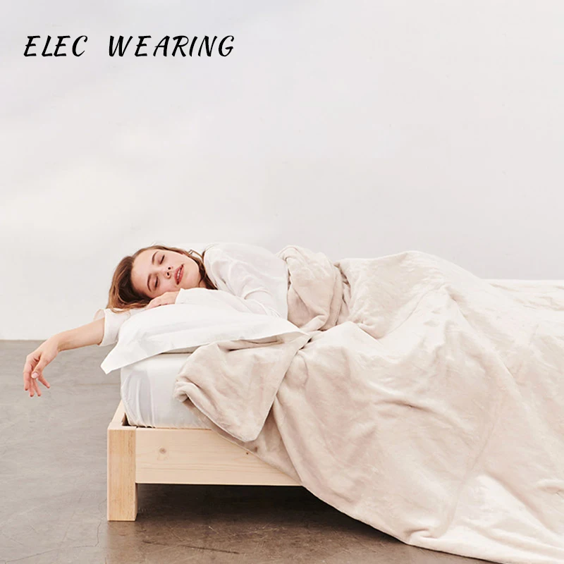 

Lightweight Mechanical Washing Blanket Velvet Blanket Super Soft Heatable Portable Intelligent Constant Temperature Blanket