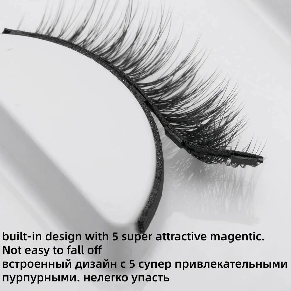 1 пара магнитных ресниц ISEEN и набор подводки для глаз 3D норковые накладные ресницы