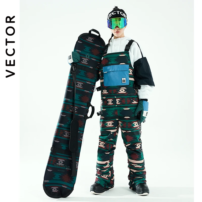 VECTOR New Style Men's and Women's Ski Jacket Bib Pants Winter Warm Windproof Waterproof Outdoor Sports Snowboard | Спорт и