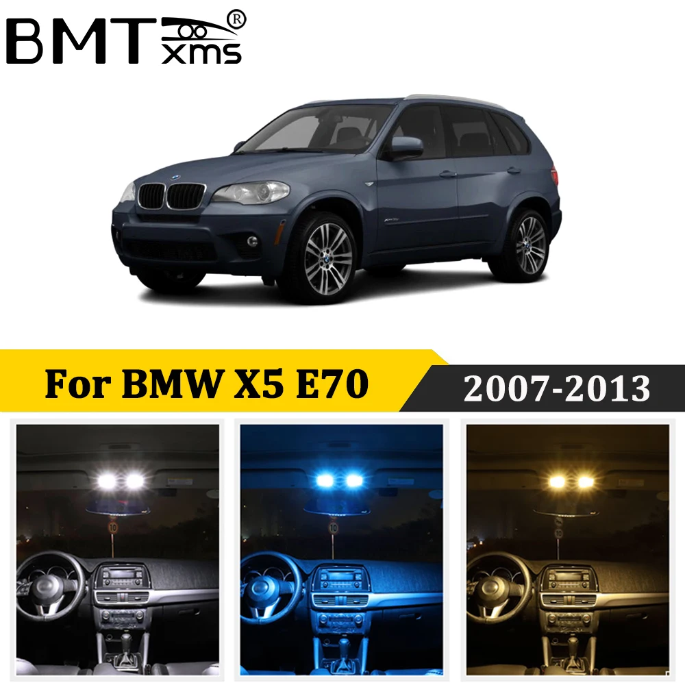 BMTxms 24 шт. Canbus для BMW X5 E70 2007 2013 Автомобильный светодиодный внутренсветильник