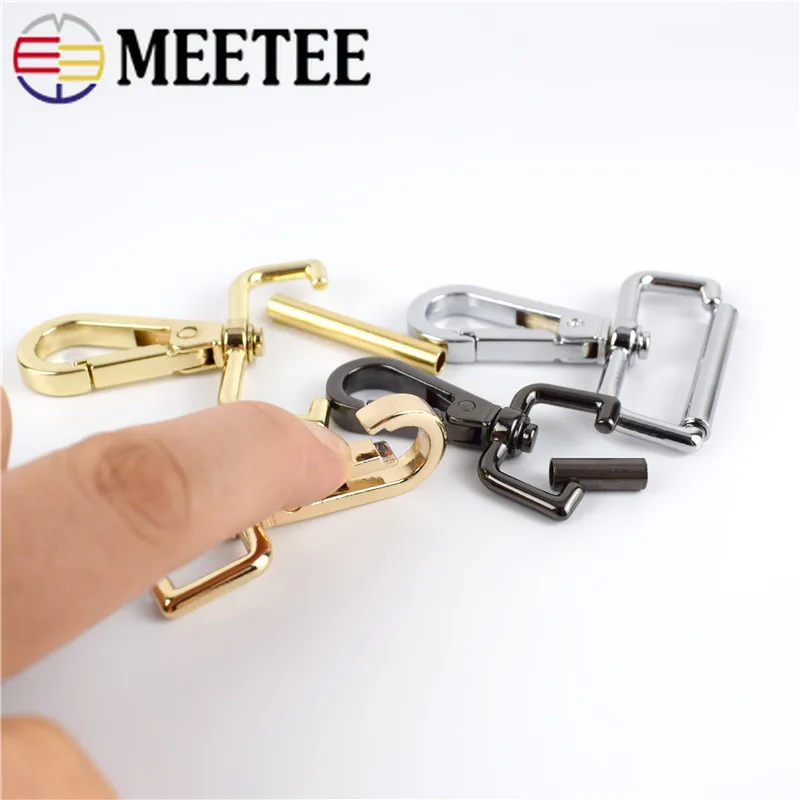 Meetee 4pcs Metal Swivel Trigger Lobster Clasp Snap Hook Key Chain Ring Paracord Lanyard Outdoor Backpack Bag DIY Craft BD051 | Дом и сад