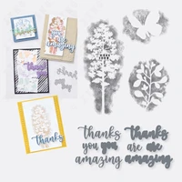 arrival tree butterfly thank you words metal cutting dies and stamps set diy crafts scrapbooking decoration embossing templates