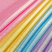 lychee life 50cmx155cm laser fabric colorful fabric diy handmade sewing clothes supplies decorations
