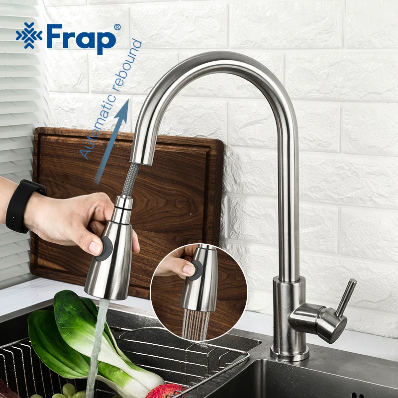 FRAP нержавеющий выдвижной кухонный смеситель F60899/F60899-1 | Обустройство дома