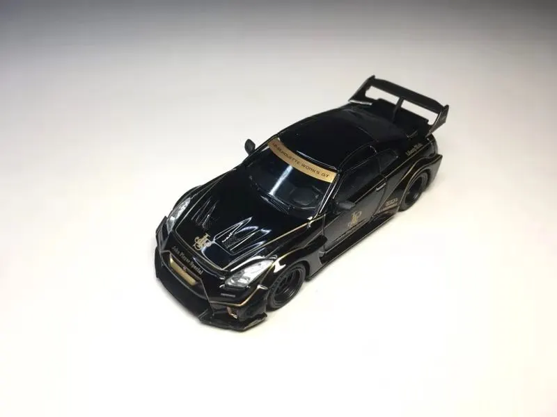 

MINI GT 1/64 Nissan GT-R R35 LB-Silhouette Works GT 35GT-RR JPS MGT00179 Die Cast Model Car Colletion Limited