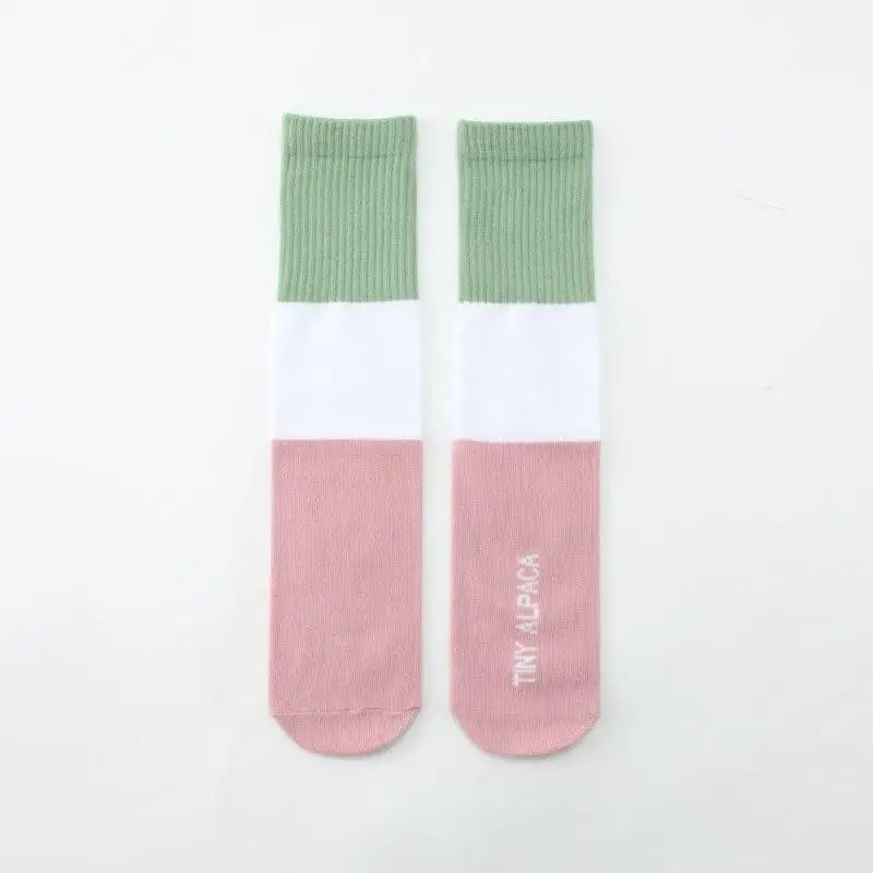 

Children Boys Girls Cotton Socks Patchwork New Style Kids Fashion Middle Length Tube Socks for Baby Girl Knee Sockings for 2-8T