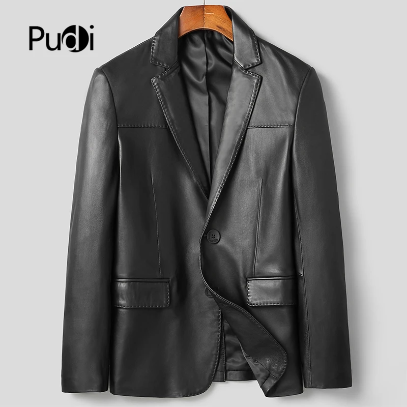 

Pudi MT140 Brand New Man Real SheepSkin Coat Jacket Genuine Sheep Leather Jackets Winter Warm Coats Suit Outwear