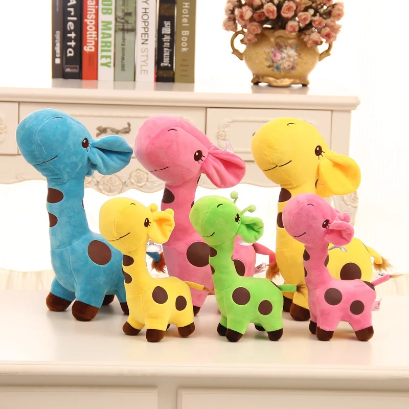 

Мягкий плюшевый жираф, милая кукла, детская игрушка, новинка, дорогой ребенок, ребенок, унисекс, кровать на день рождения, милая красочная, сч...