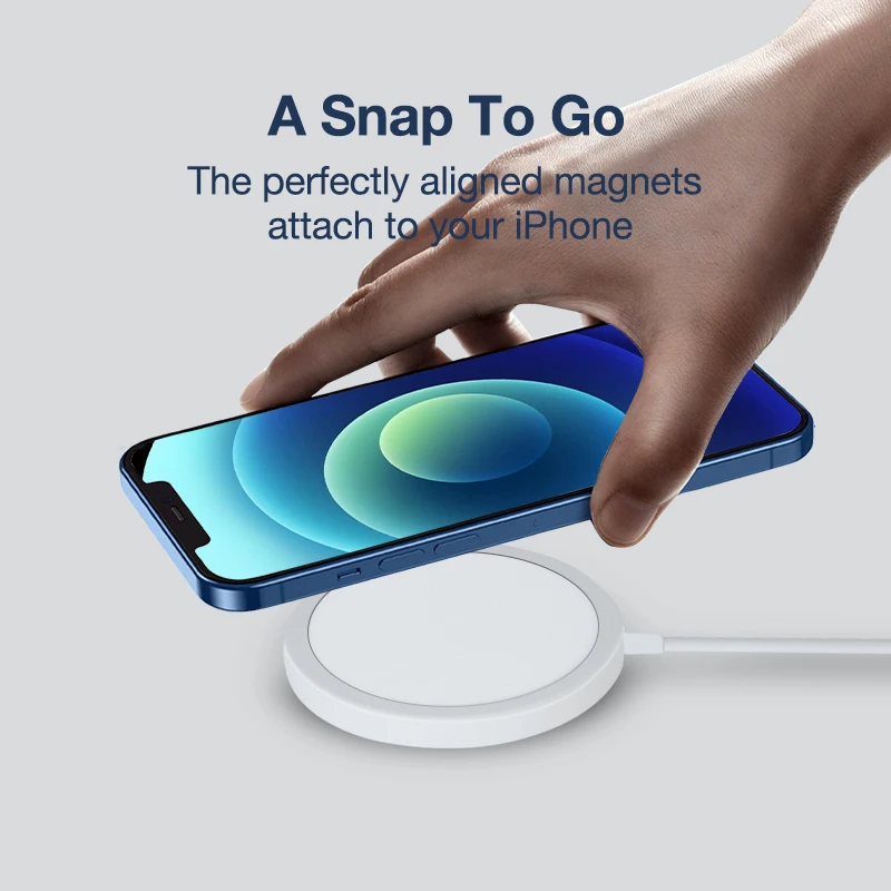 

15W Magnetic Wireless Charger For iPhone 12 Mobile Phone Accessories For iPhone 12 Pro Max Wireless Charger Fast Charging