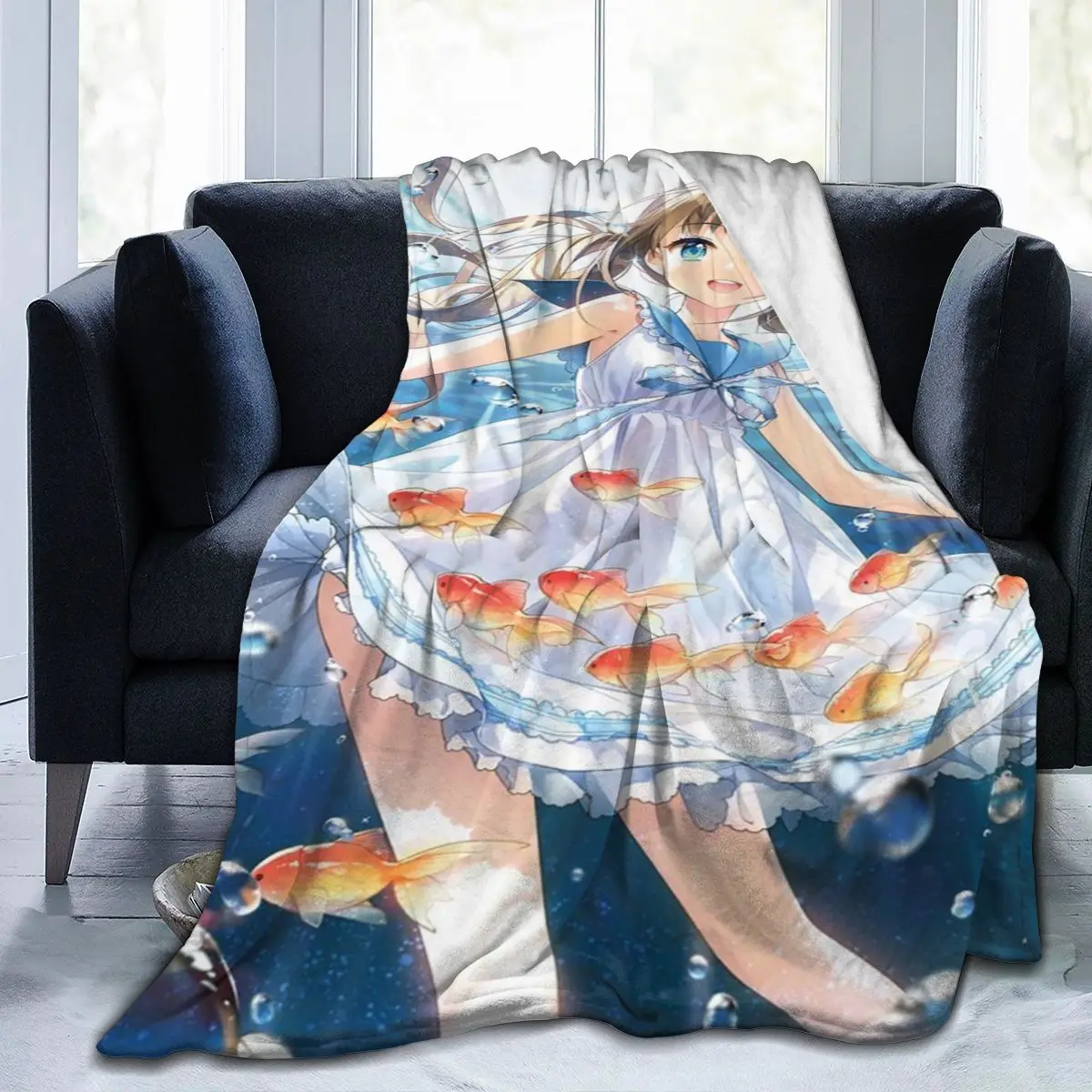 

Haikyuu Anime Seascape Sexy 3D Printing Flannel Blanket Plush Blanket Mexican 3DY Blanket Bed Blanket