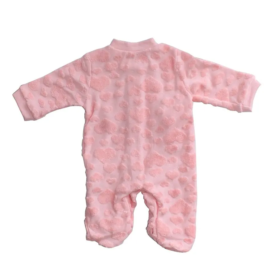 

Pink White Heart Premature Baby Girl Jumpsuit