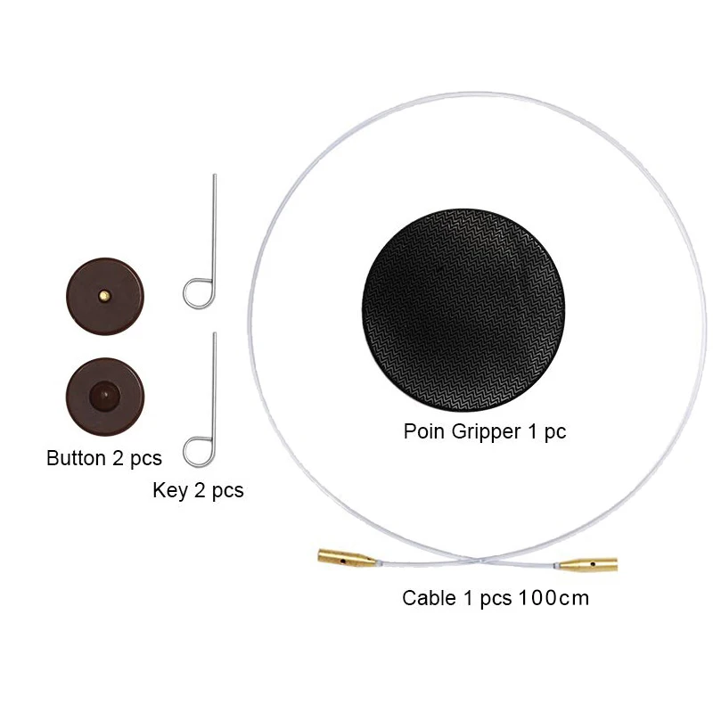 Cable 100cm LMDZ 1 шт. 40 см Высокое качество сандаловое дерево круговые спицы свитер Ткачество инструменты шерсть хлопок пряжа DIY вязаные аксессуары - Цвет: Cable 100cm