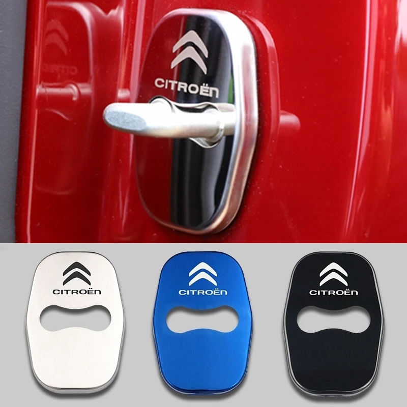 4 шт. авто Интерьер защита для дверного замка чехол Пряжка наклейка Замена Citroen C5 C6