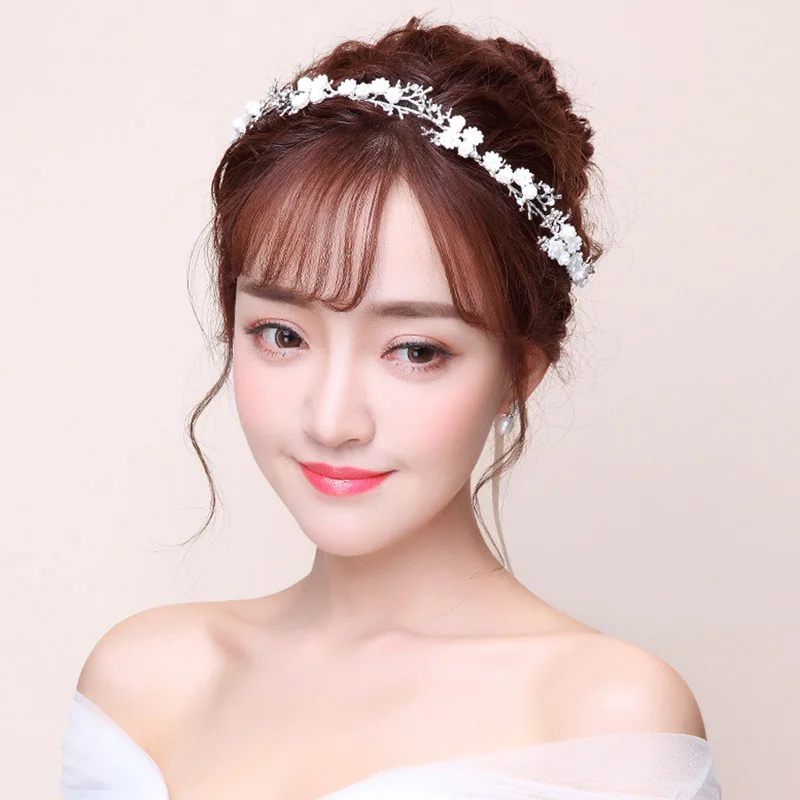 Обруч для волос Женский Свадебный в Корейском стиле | Украшения и аксессуары